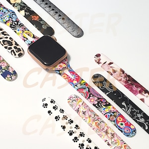 Soft Silicone Sport Multicolor Band for Apple Watch Series 9, 8, 7, 6, 5, 4, 3, 2, 1, and SE