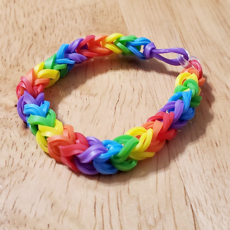 Rainbow Loom Rubber Band Bracelet for Friends Friendship | Etsy