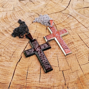 Titanium Stainless Steel Bible Cross Necklace | Christian Jewelry