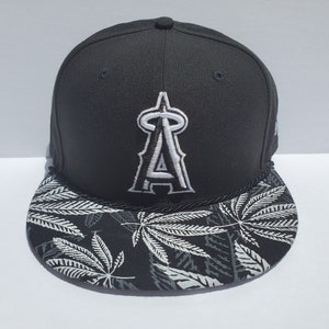 MLB Los Angeles Angels Custom Snapback: Black Forest