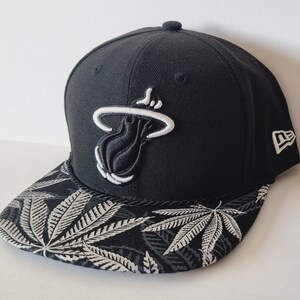 NBA Miami Heat Custom Snapback: Black Forest