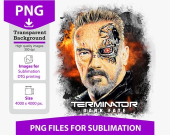 Terminator Sublimination Terminator Pattrn Dxf Svg Pdf Png Jpeg - Etsy Israel