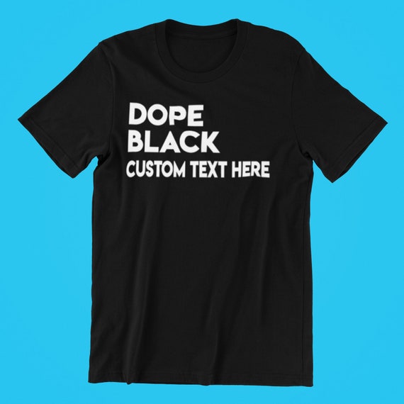 Dope Black Camiseta Premium Personalizada Ropa de Propiedad Etsy España