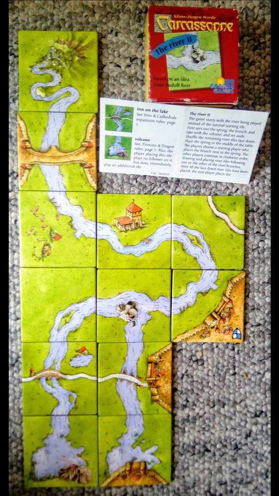 Blind Birma Logisch Carcassonne SUPER RARE Old Design Original River II Mini - Etsy