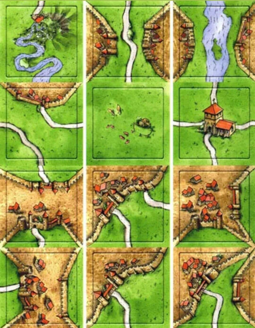 Carcassonne RARE TILES Promo Quarterly Magazine Promo Expansion RARE ...