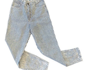 vintage striped jeans