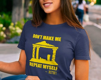 Lustiges Geschichts-T-Shirt Don't Make Me Pastor Unisex-T-Shirt - Geschichtslehrer-T-Shirt, Lehrer-Geschenk, Geschichtsschüler-T-Shirt, lustiges Hemd