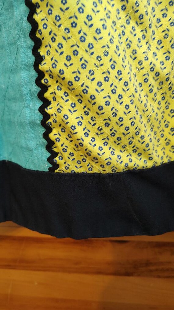 Vintage Handmade Quilted Patchwork Maxi Skirt: Bo… - image 5