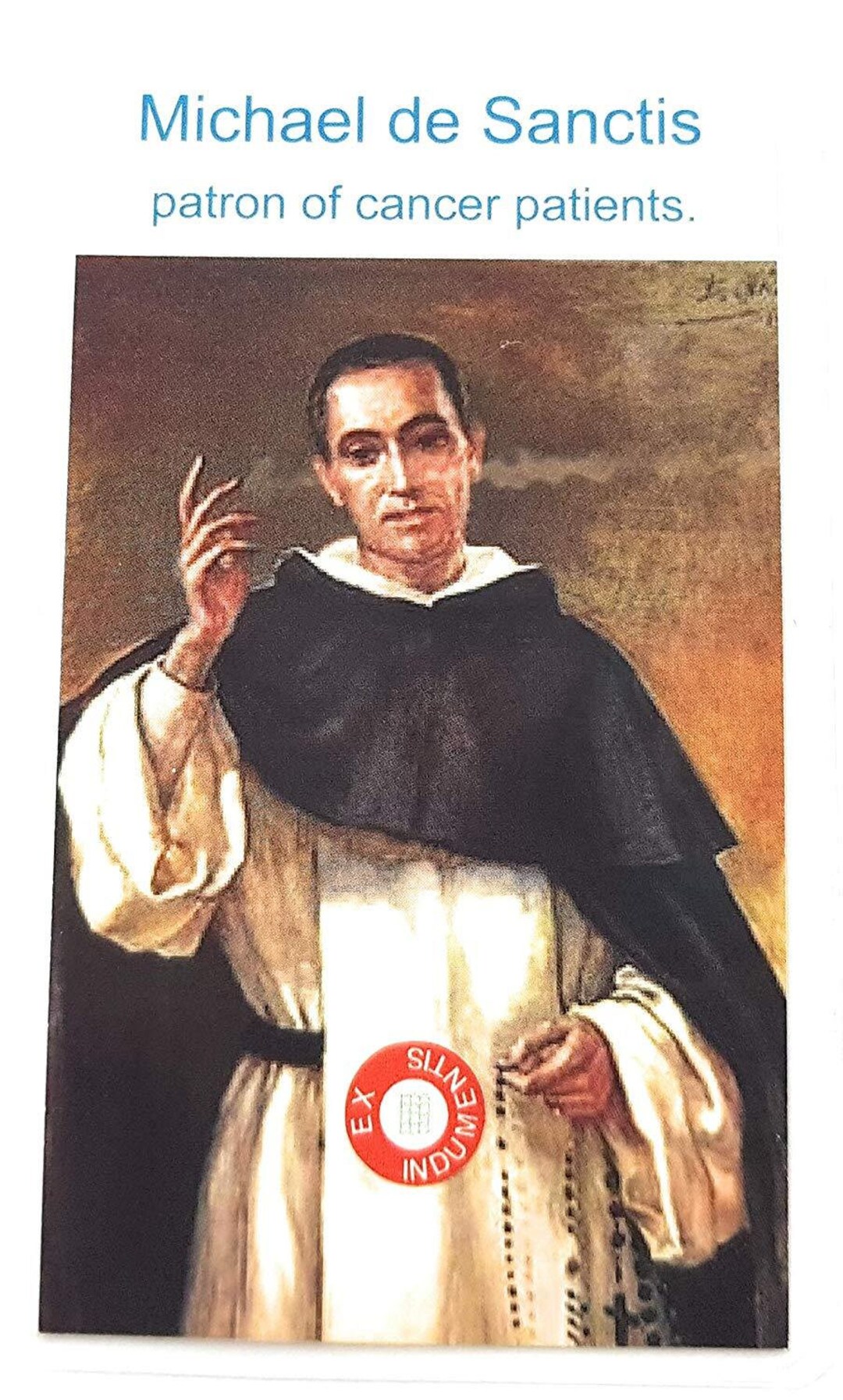 Relic Card 3rd Class Saint Michael De Sanctis Patron of Cancer Etsy
