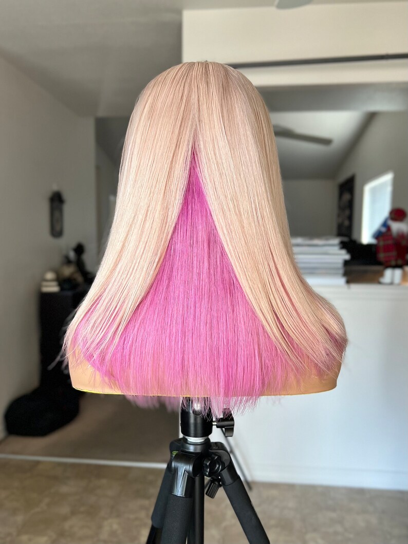 Lush Pink And Blonde Wig Background Art Lush Pink And Blonde Wig Background Art