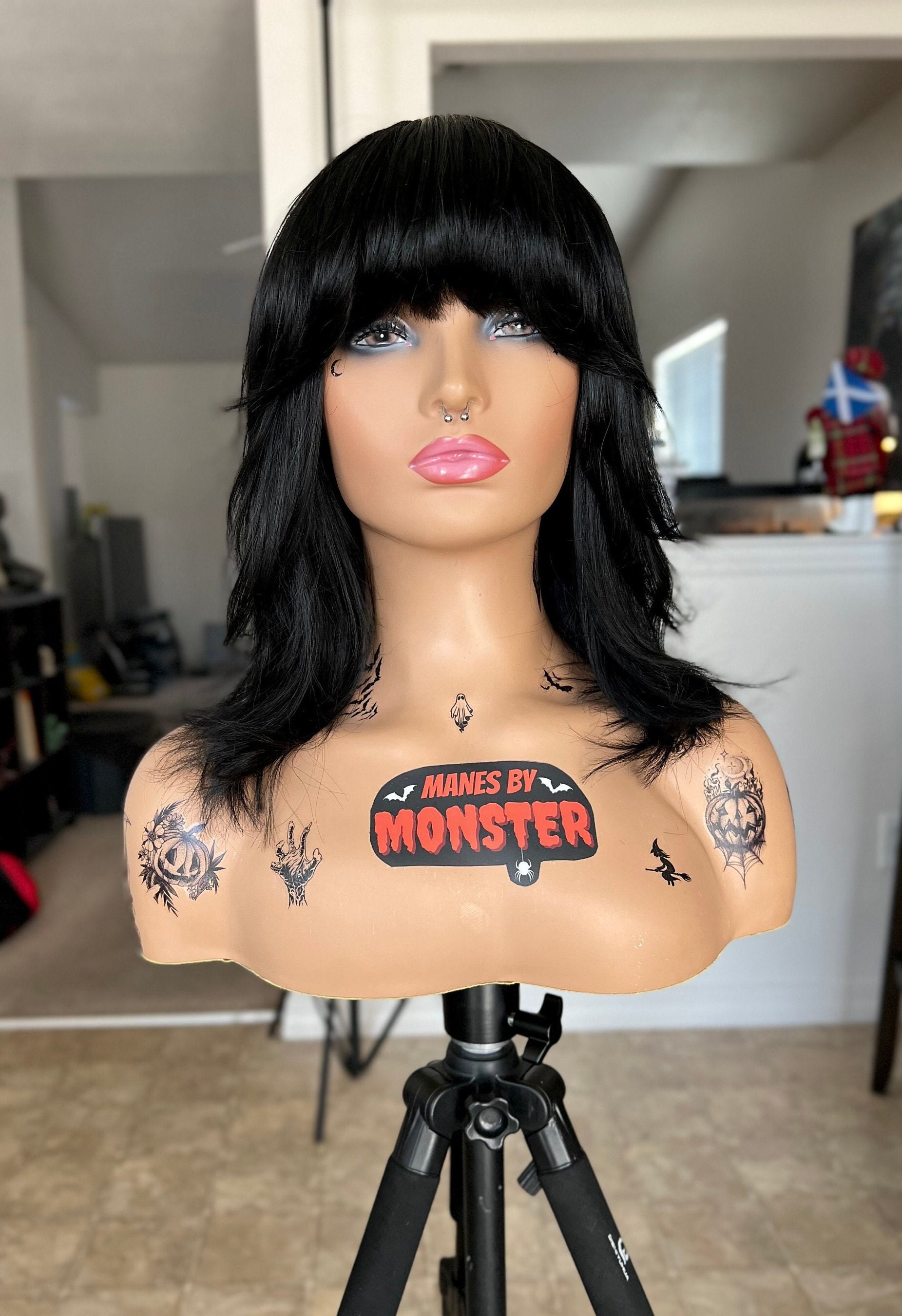 Black Jagged Edge Beauty Wig s-l1200.jpg main image 2