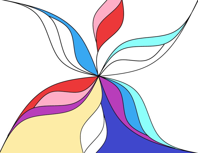 Printable Coloring Page, Abstract Design, Zen Coloring, Calm Coloring ...