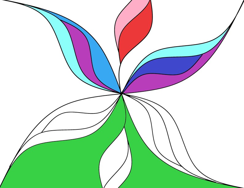 Printable Coloring Page, Abstract Design, Zen Coloring, Calm Coloring ...