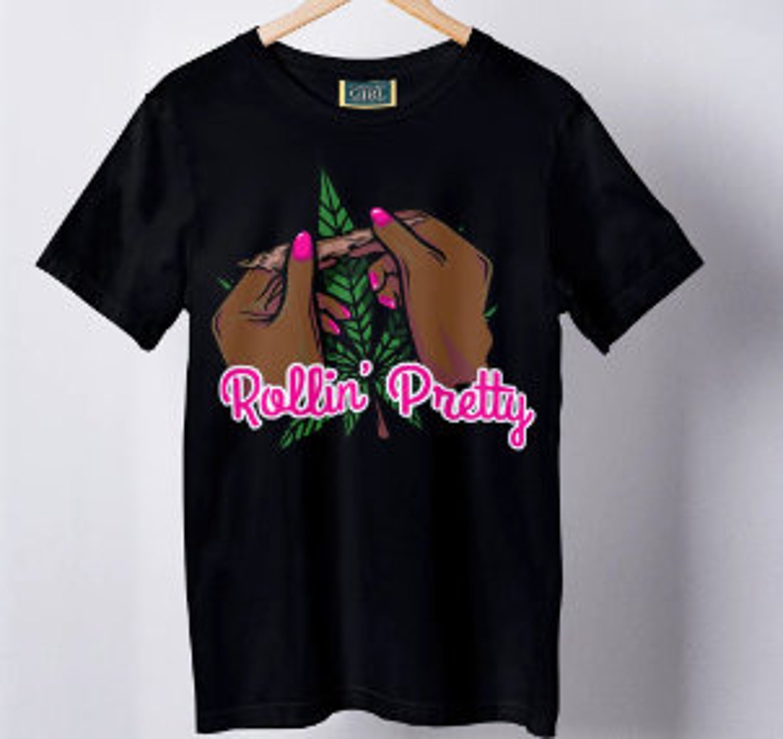 shirt collar logo