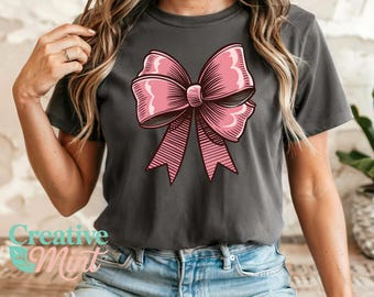 Pink Coquette Bow PNG, Sublimation and DTF Download