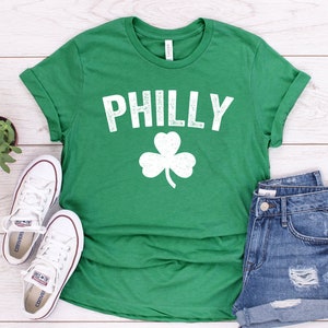 Philadelphia St. Patrick's Day Shirt, Philly Shamrock St. Paddy's Day Tee, Philadelphia Irish Gift Unisex T-Shirt