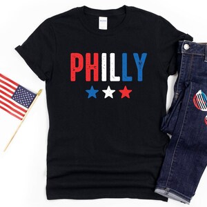 Philly Stars Shirt | Sweatshirt | Youth Size | 4th of July T-Shirt | Philadelphia Phillies Gift | Cute July 4th Philly
