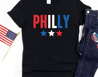 Philly Patriotic Shirt | Sweatshirt | Youth Size | 4th of July T-Shirt | Philadelphia America 250 Gift | July 4th Philly