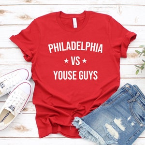 Philadelphia vs Youse Guys | Shirt | Tank Top | Crop Top | Sweatshirt | Hoodie | Funny Philly Sports Fan Clothing | Cute Tailgate Gear Gift