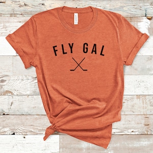 Fly Gal Flyers T-Shirt, Philadelphia Flyers Women&#39;s Shirt, Flyers Hockey Tee, Philadelphia Hockey Flyers Fan Gift for Her Unisex T-Shirt
