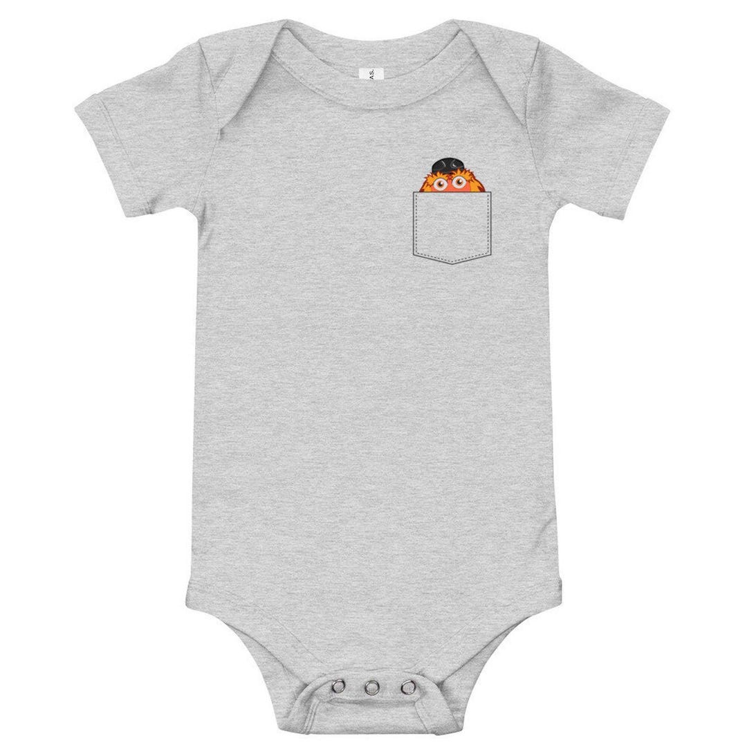 Gritty Mascot Baby Bodysuit, Gritty One Piece, Philadelphia Creeper