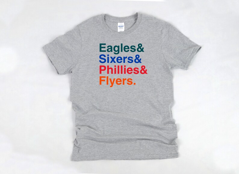 Philadelphia Teams Shirt for Philly Sports Fan Philadelphia Etsy