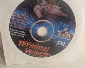 Terminal Velocity CDROM MSDOS PC Video Game