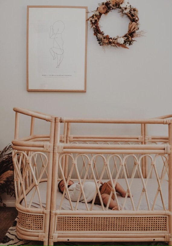 rattan cot