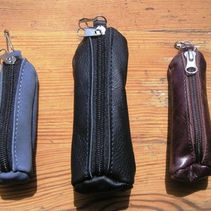 3 Vintage Natural leather key holders set
