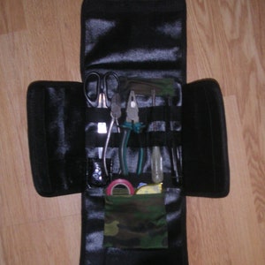 Tools cutlery carrying bag pouch case woodland camo