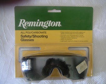 Occhiali di sicurezza da tiro Remington, tutti in policarbonato, NOS