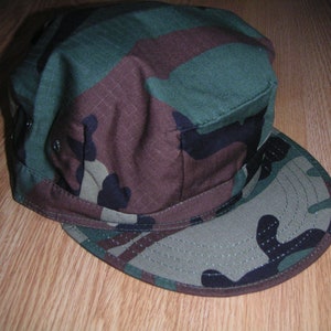 USMC Army Style Woodland Camo Summer Hat Field Cap
