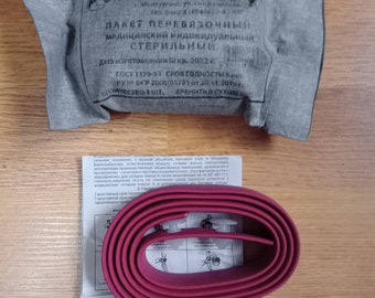 Kazakhstan Russian Army First Aid Kit: Bandage and Tourniquet