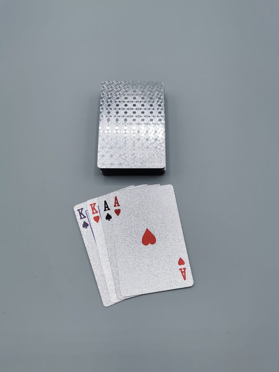 高級シルバートランプ - 最も人気のあるシルバーエンボス加工の防水