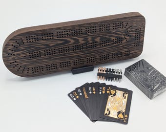 January 2025 60% off! Solid wood cribbage board