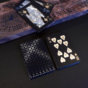 Blackout playing cards - Waterproof gold and silver embossed playing card deck