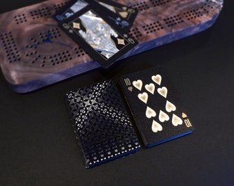 Blackout playing cards - Waterproof gold and silver embossed playing card deck