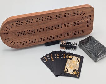 January 2025 60% off! Solid wood cribbage board