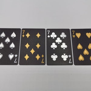 Blackout playing cards Waterproof gold and silver embossed playing card deck image 4