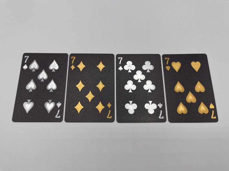 Blackout playing cards Waterproof gold and silver embossed playing card deck image 4