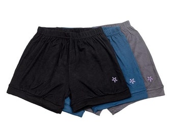 mens cotton yoga shorts