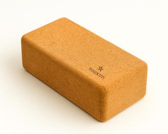 Bloque de yoga de corcho ecológico: soporte sostenible y antideslizante