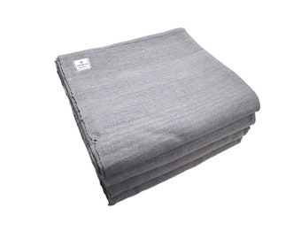 Iyengar 100% Cotton Yoga Blanket Grey  Set of 4 Yoga Blanket, unbleached Pune cotton yoga blanket.