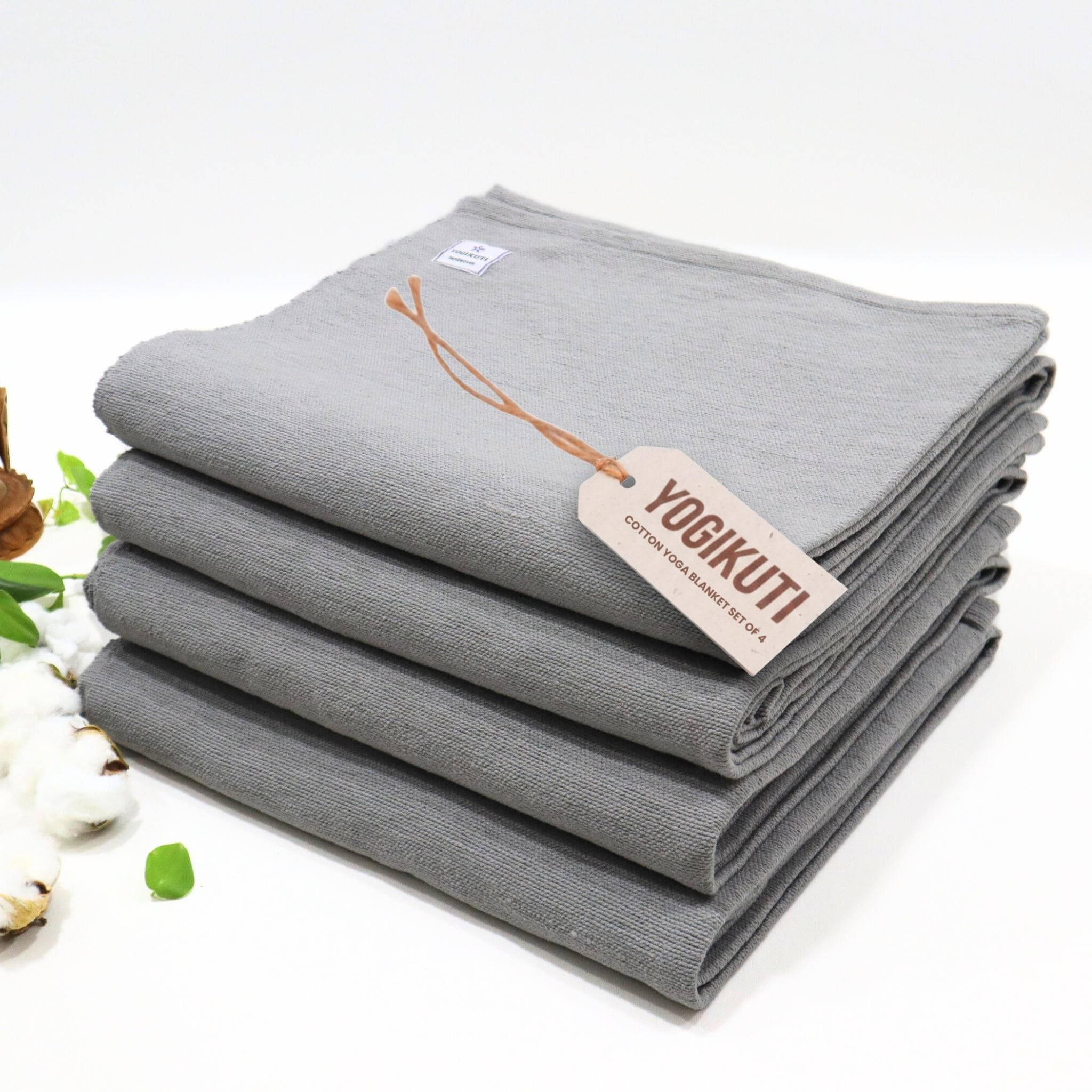 アイアンガーコットンヨガブランケット4枚セット：回復力をサポート