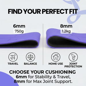 6mm Alignment Fitness Yoga Mat: Non-Slip TPE Foam, Fitness Exercise image 5
