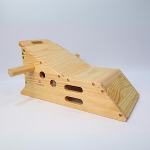 Heart Yoga Bench, Simhasan Box for Support Backbending & Chest-opening in Iyengar Yoga, Wooden Yoga bench, Iyengar Yoga Prop, Handmade
