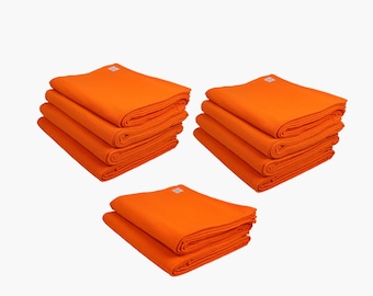 Yogikuti Iyengar Yoga Decke Set 10 Stück, Baumwoll Yoga Decke Schüttgut - Dicke handgewebte Decke für Meditation & Pranayama, Yin Yoga Decken