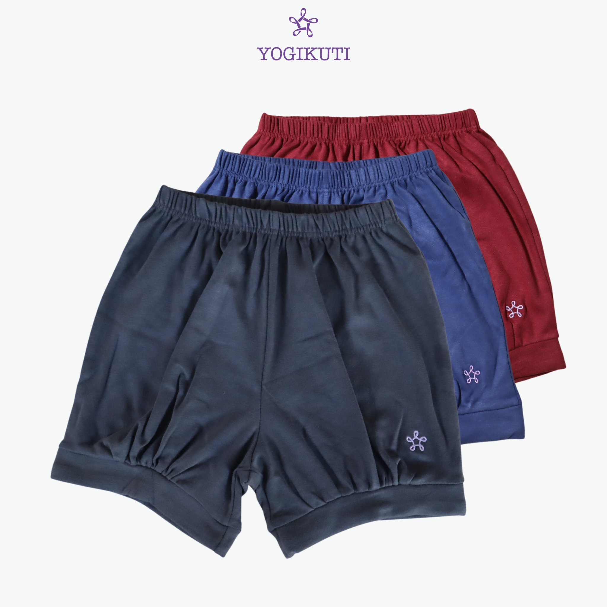 Pune Yoga Unisex Short Set of 3 Pune Pants Iyengar Yoga Shorts