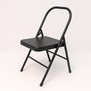 Yogikuti Yoga Chair (Standard), Backless/Folding Chair, best for Restorative & Iyengar Yoga Practice, Yoga Gift