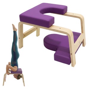 Yoga Headstand Bench – Cushioned Inversion Stool, Beginner Friendly | Support Yoga, Meditation & Strength Practice